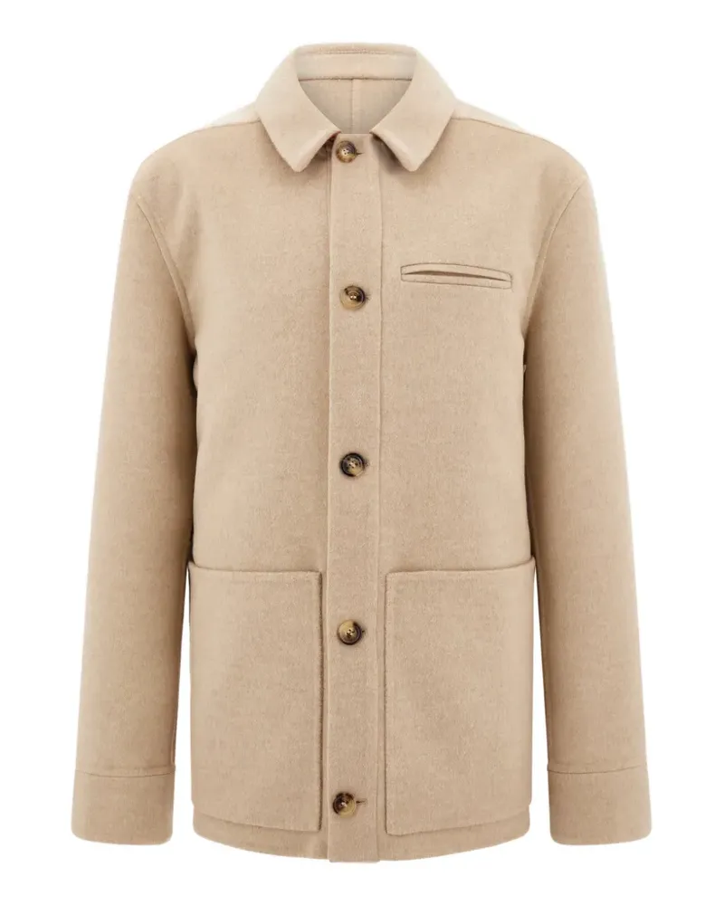 Ferragamo Blouson aus Wolle und Kaschmir - Nude Nude
