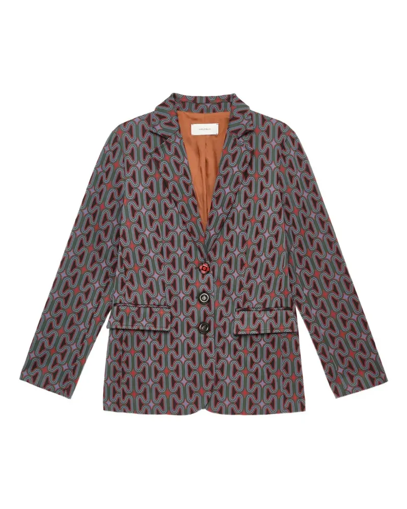 Maliparmi chain-motif blazer - Grün Grün