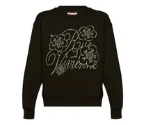 TEEN Sweatshirt mit Strass-Logo - Schwarz