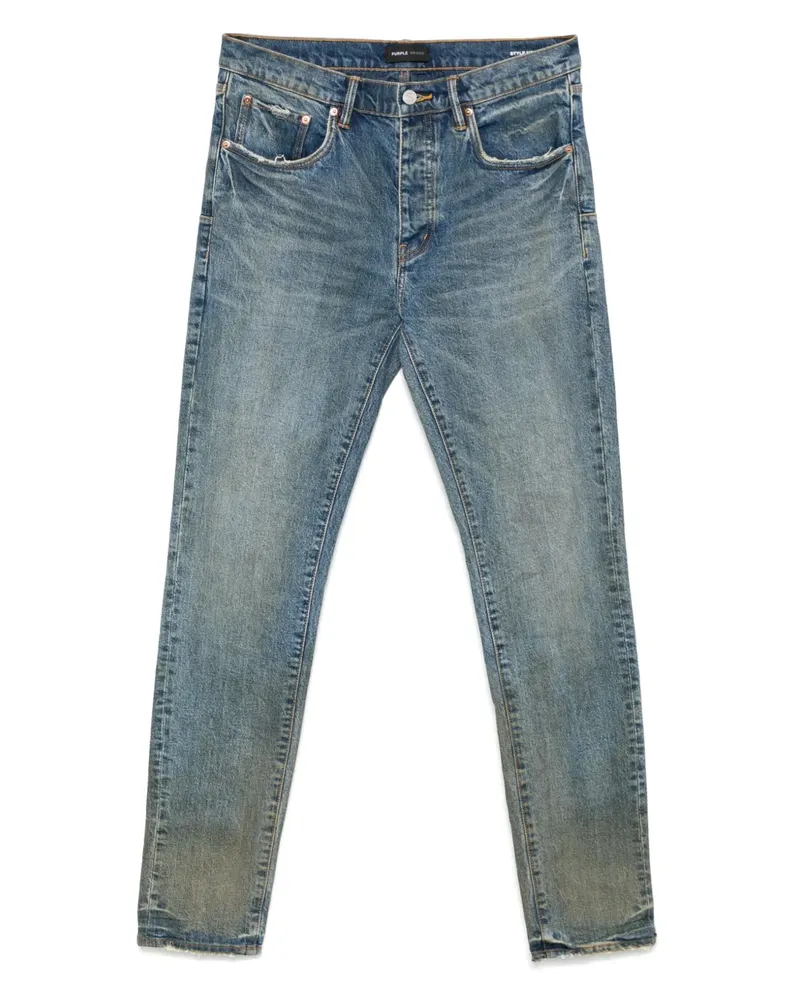PURPLE BRAND Cracked Bronze Jeans - Blau Blau