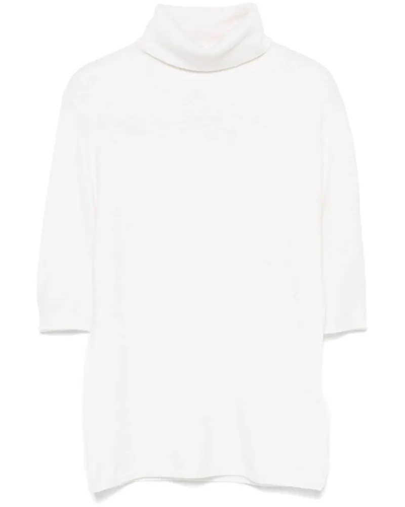 ALLUDE Pullover mit Rollkragen - Weiß Weiß