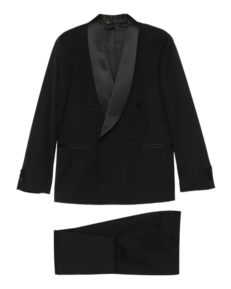 Manuel Ritz shawl-lapel suit - Schwarz Schwarz