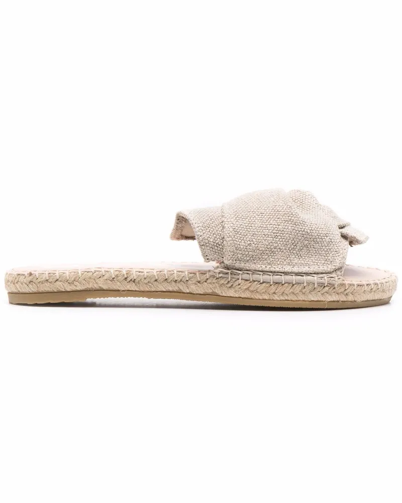 Manebí Espadrilles mit Raffung - Nude Nude