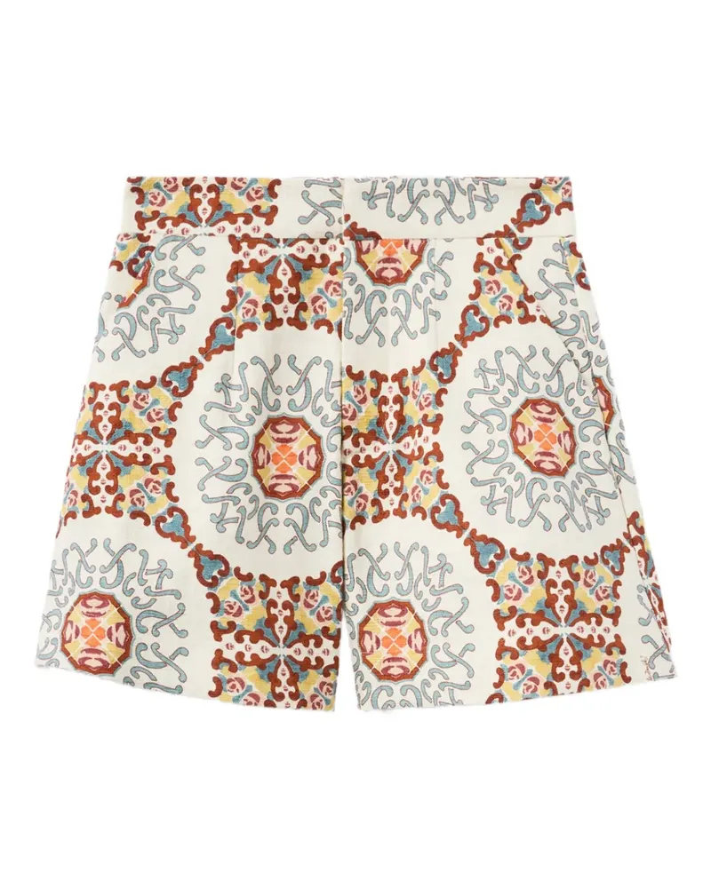 La DoubleJ Ballata Shorts mit Medaillen-Print - Nude Nude