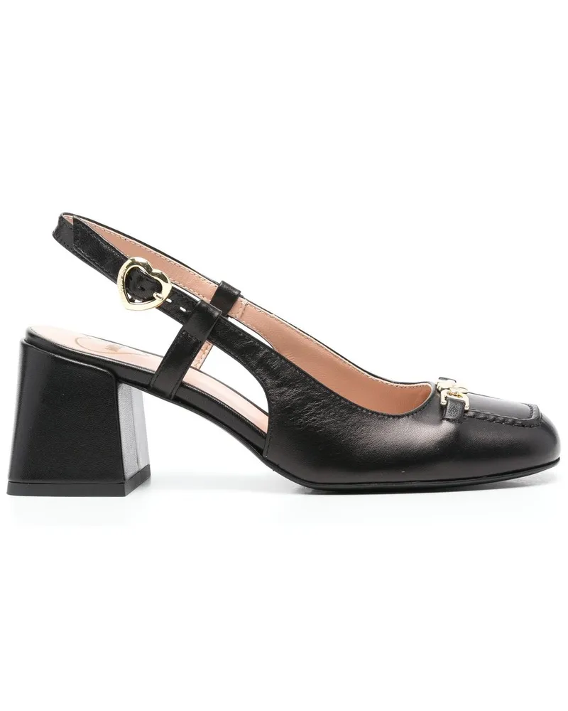 Moschino Love Chain Pumps 70mm - Schwarz Schwarz