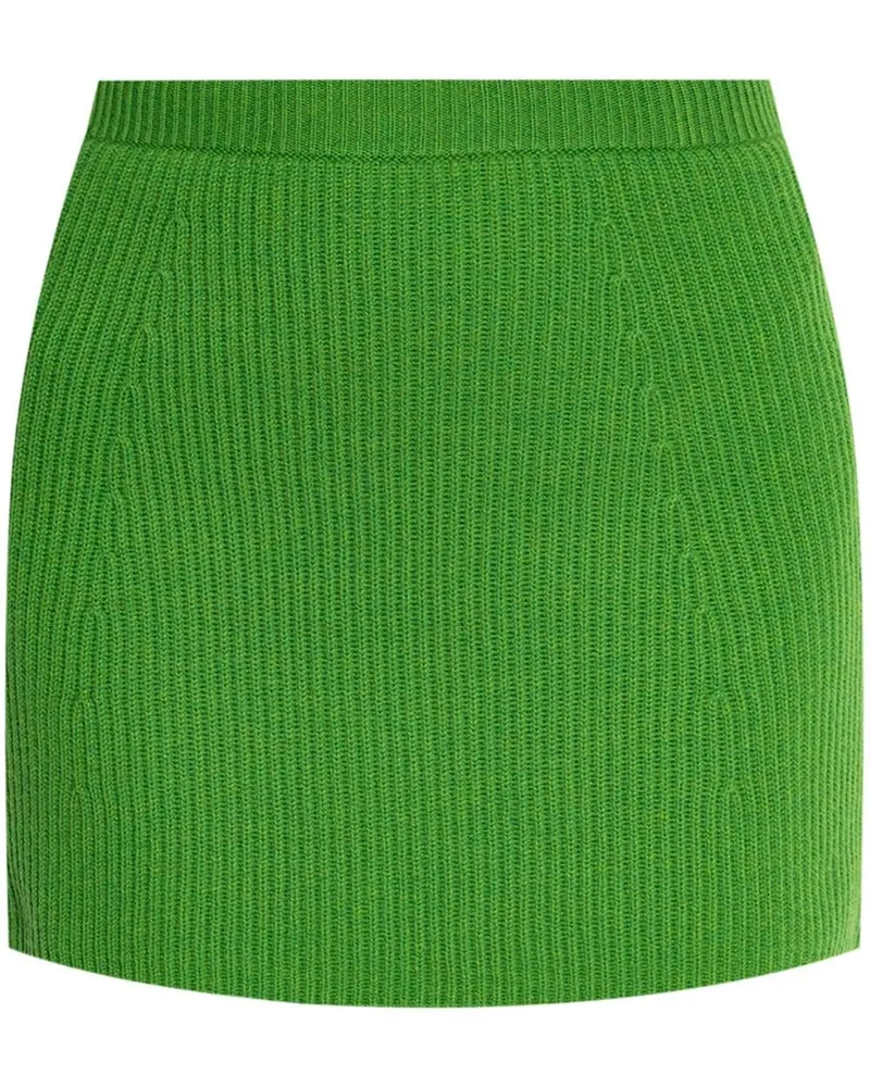 SPORTMAX Minirock aus geripptem Strick - Grün Grün