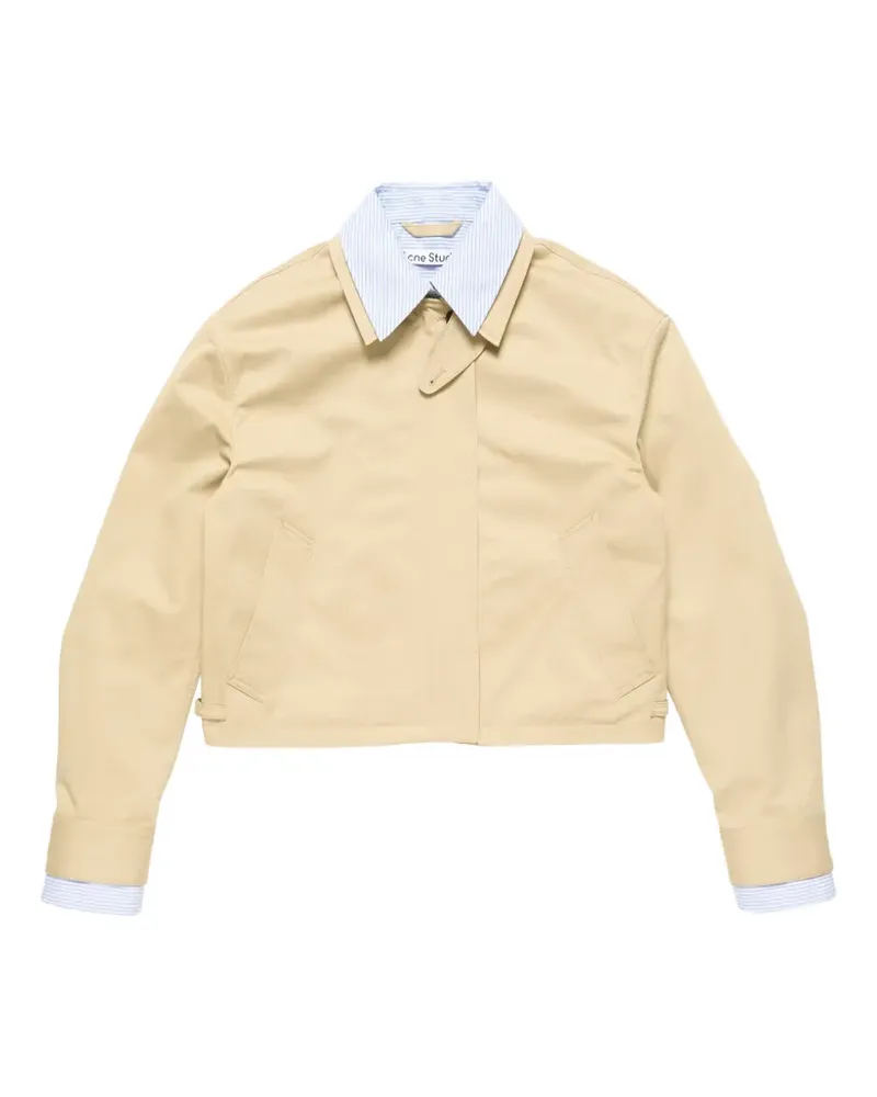Acne Studios layered twill jacket - Nude Nude