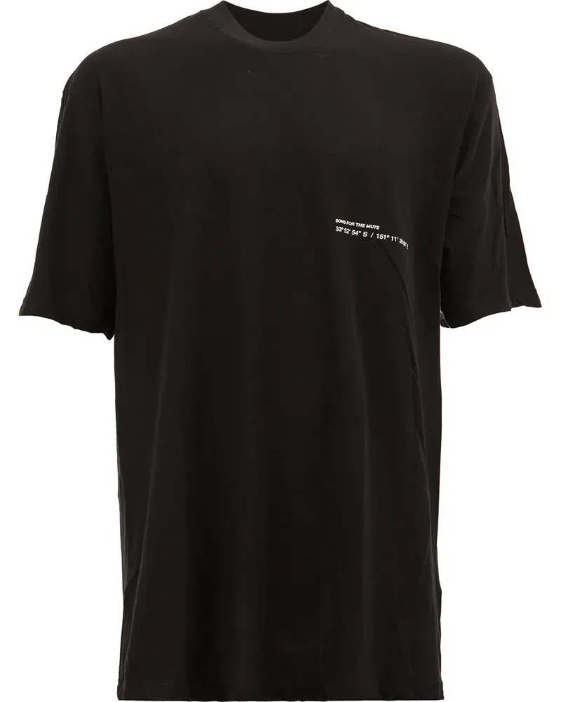 Song For The Mute T-Shirt mit Foto-Print - Schwarz Schwarz