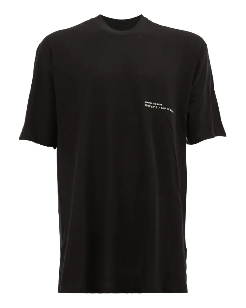 Song For The Mute T-Shirt mit Foto-Print - Schwarz Schwarz