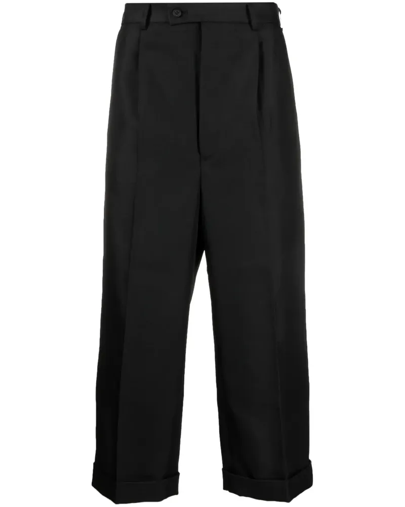 Comme des Garçons Taillenhohe Cropped-Hose - Schwarz Schwarz