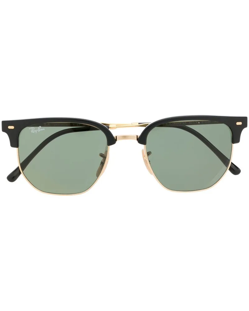 Ray Ban Sonnenbrille mit Kontraststeg - Schwarz Schwarz