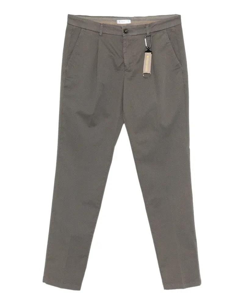 Manuel Ritz Twill-Hose mit Bundfalten - Grau Grau