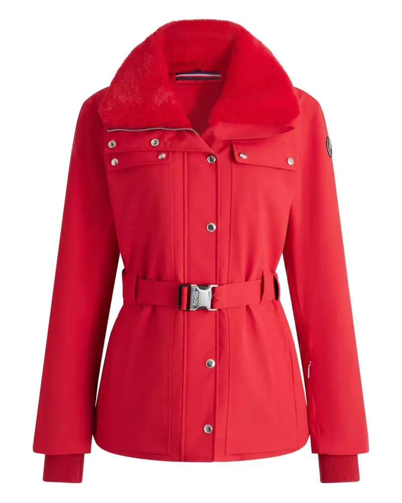 FUSALP Skijacke mit Pelzkragen - Rot Rot