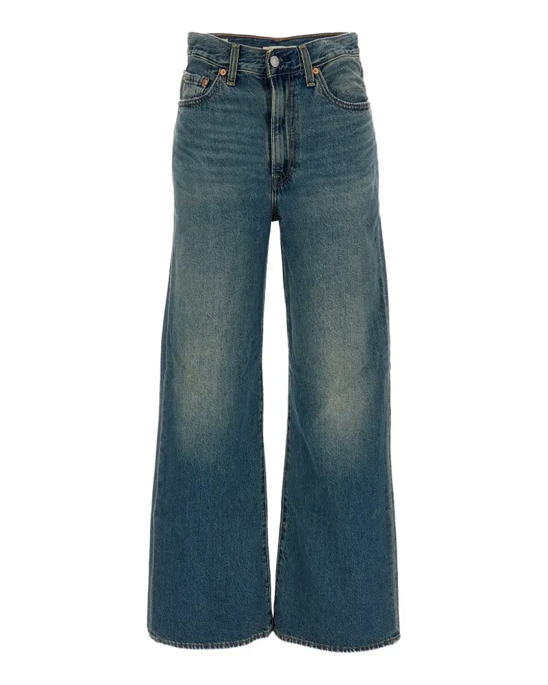 Levi's faded-effect wide-leg jeans - Blau Blau