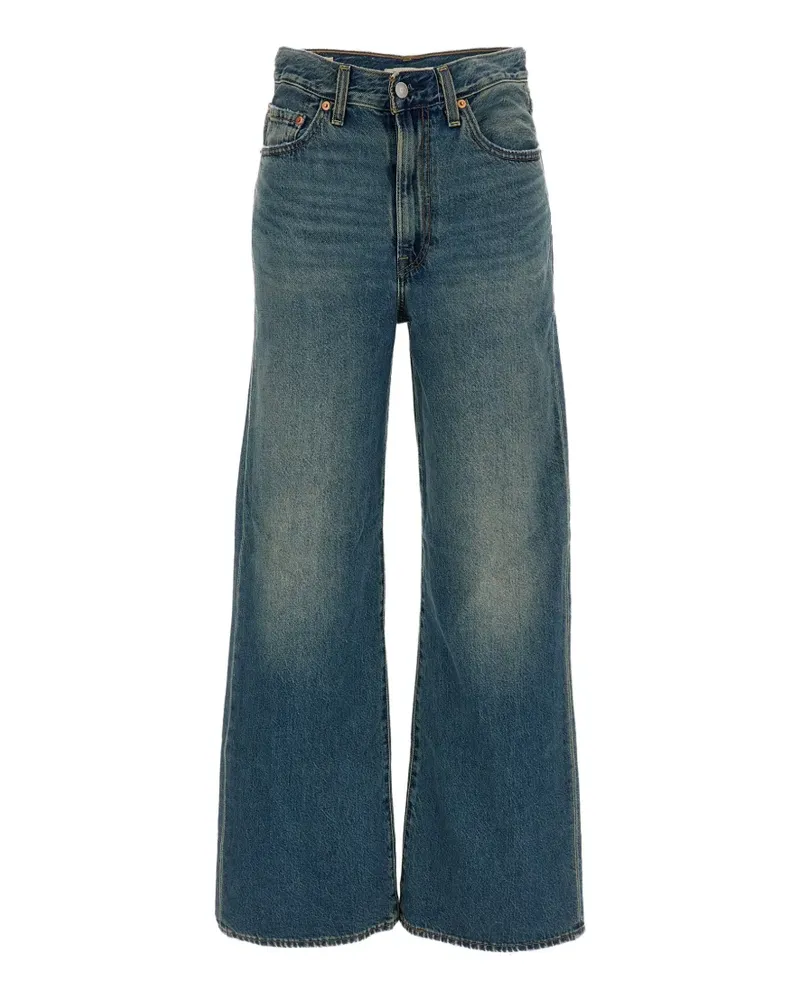 Levi's Ausgeblichene Wide-Leg-Jeans - Blau Blau