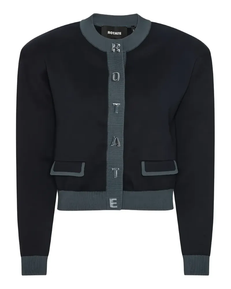 ROTATE Birger Christensen letter-button cardigan - Blau Blau