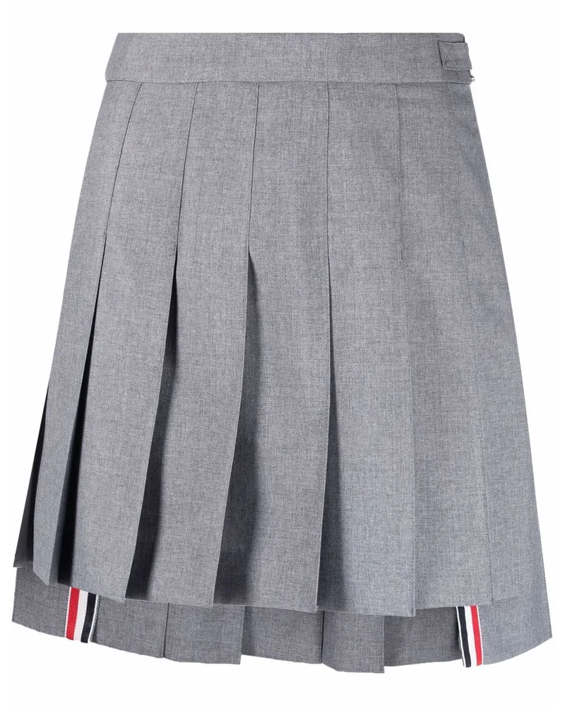 Thom Browne Minirock mit Falten - Grau Grau