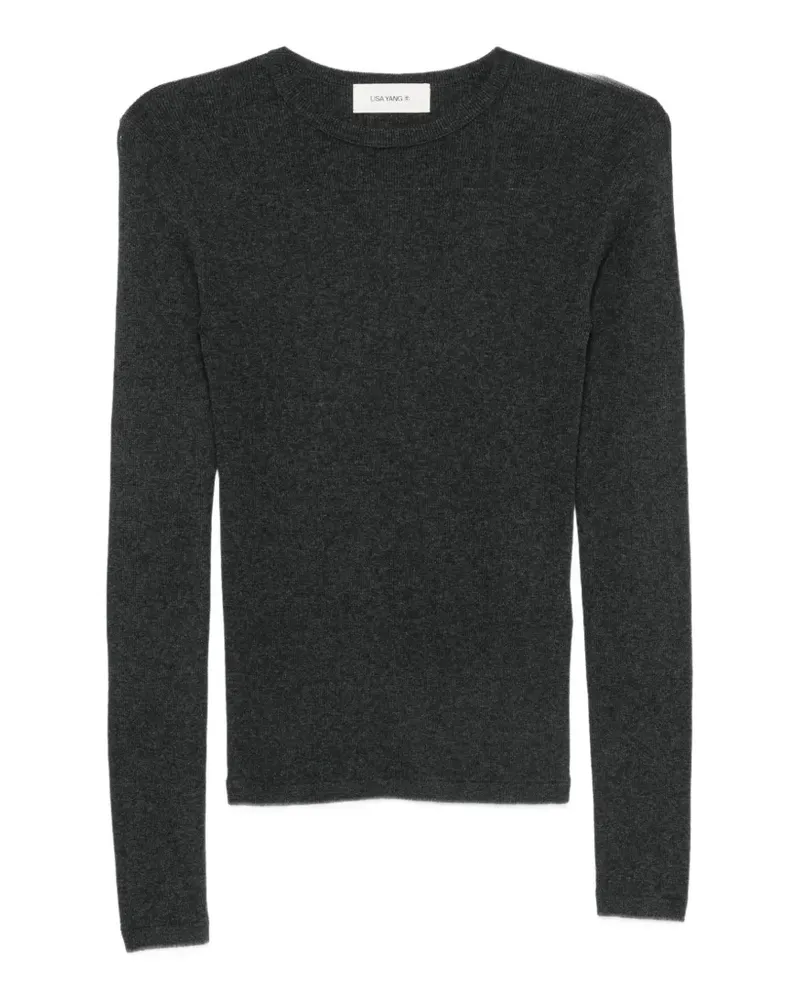 Lisa Yang Vivian fine-knit long-sleeve T-shirt - Grau Grau