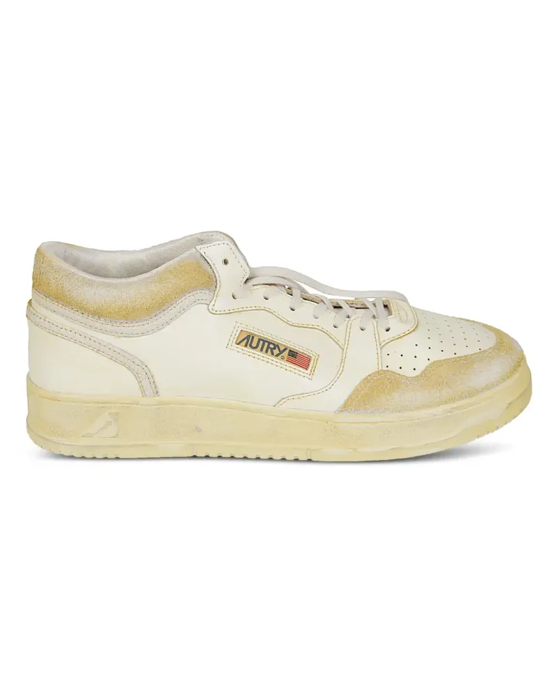 AUTRY perforated leather sneakers - Weiß Weiß