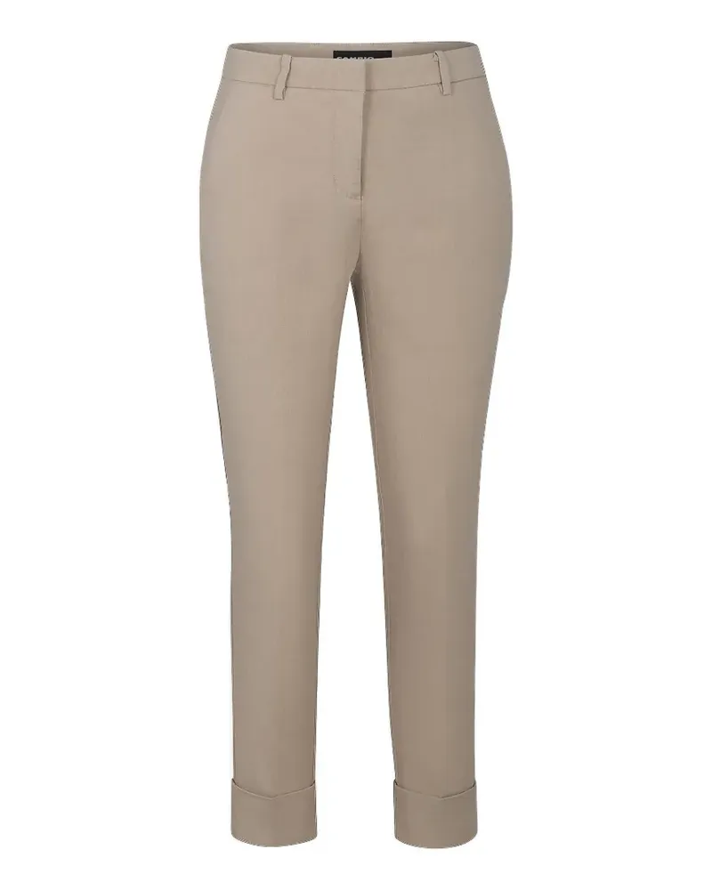 Cambio Krystal turn-up trousers - Nude Nude