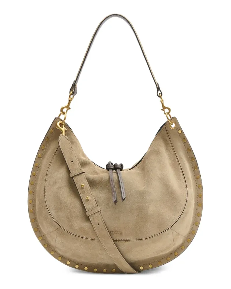 Isabel Marant Oskan Soft L Tasche aus Wildleder - Nude Nude