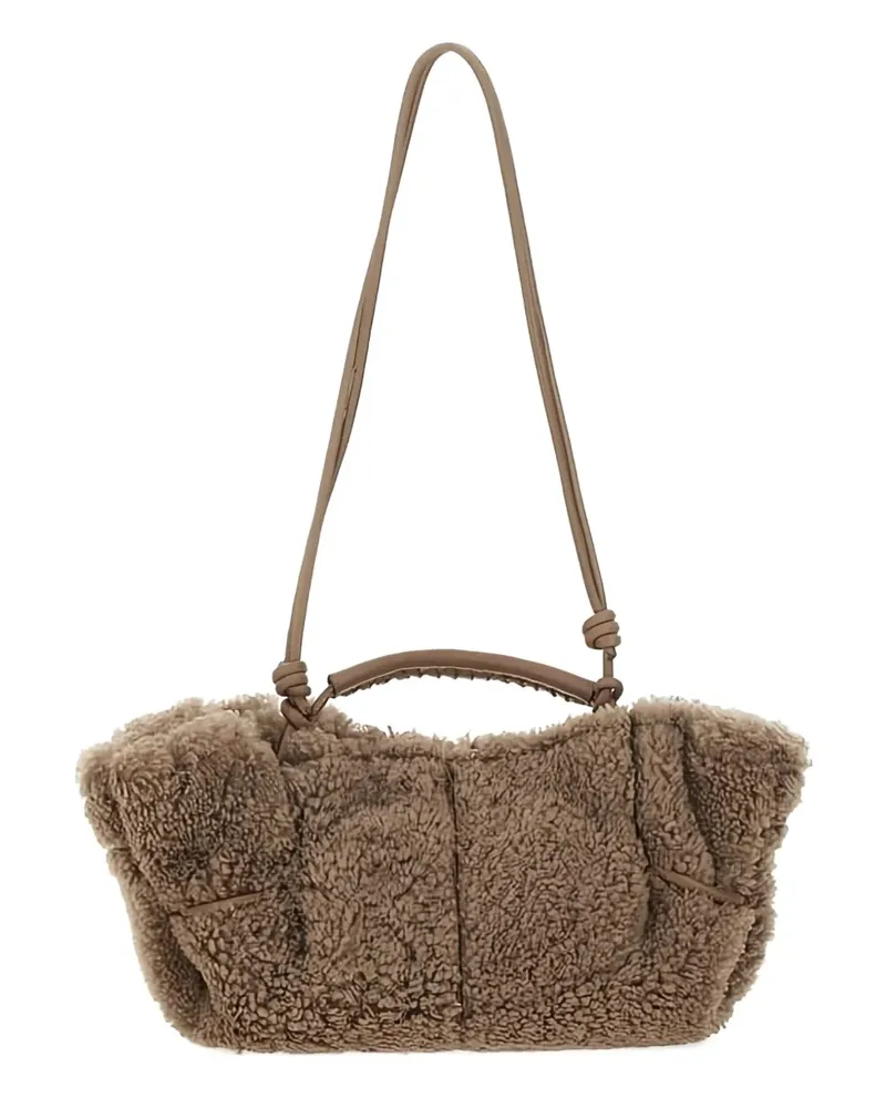 HEREU braided handle shoulder bag - Grau Grau