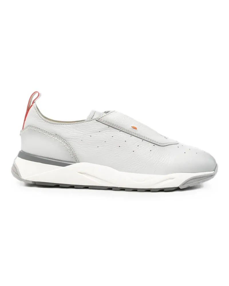 Santoni Perforierte Sneakers - Grau Grau