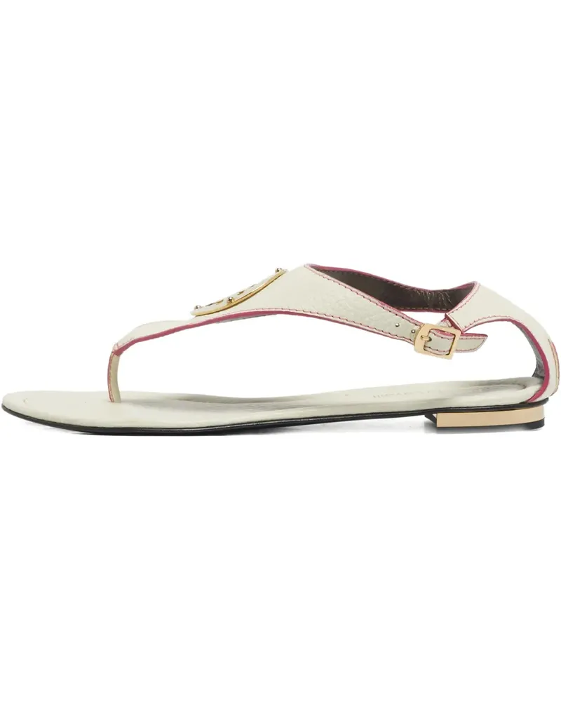 Roberto Cavalli logo-detail sandals - Nude Nude