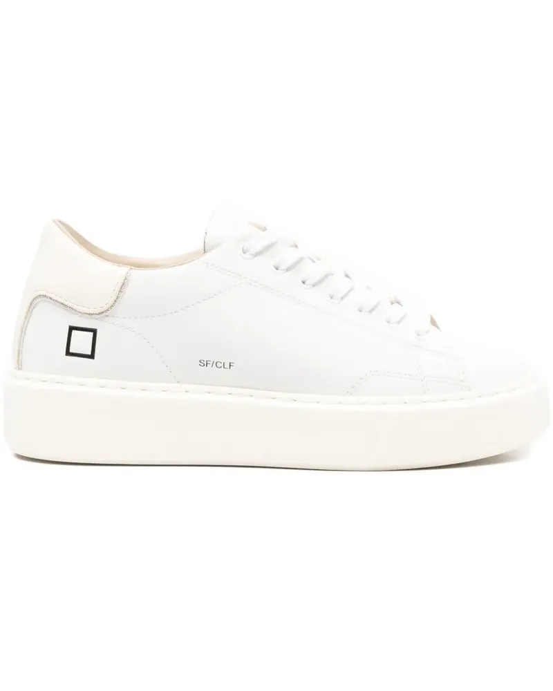 D.A.T.E. Sneakers mit runder Kappe - Weiß Weiß
