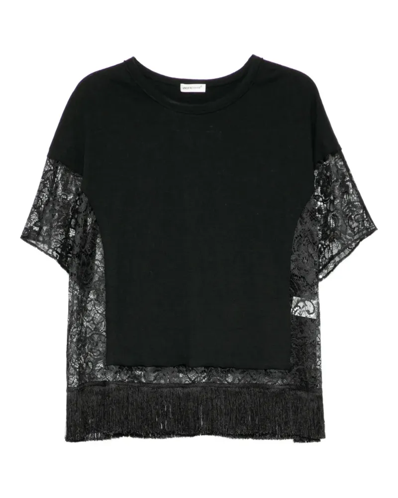 Undercover lace-embellished T-shirt - Schwarz Schwarz