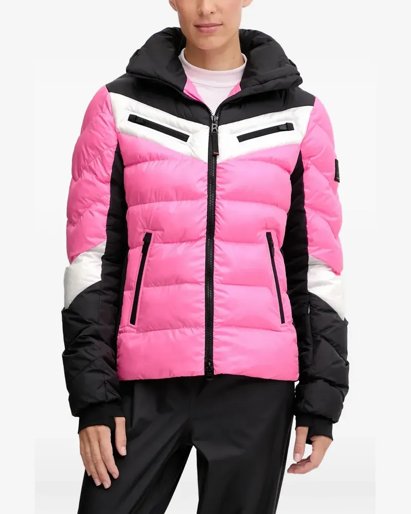 Bogner Fire & Ice padded colour-block ski jacket - Rosa Rosa