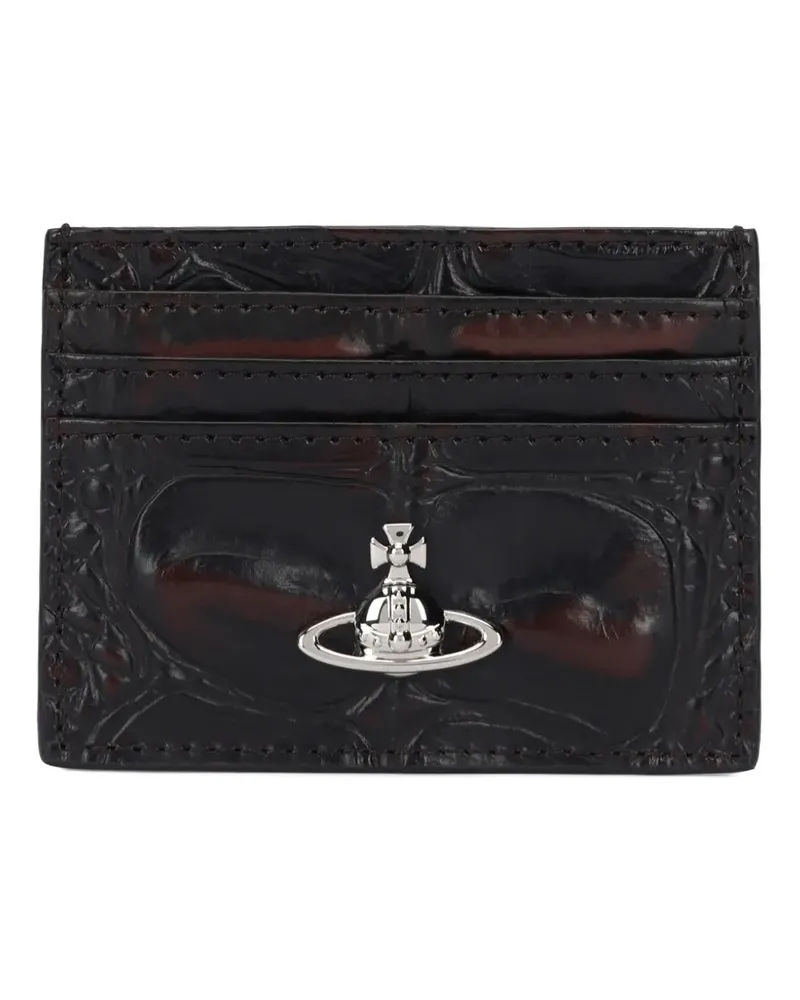 Vivienne Westwood embossed card holder - Braun Braun