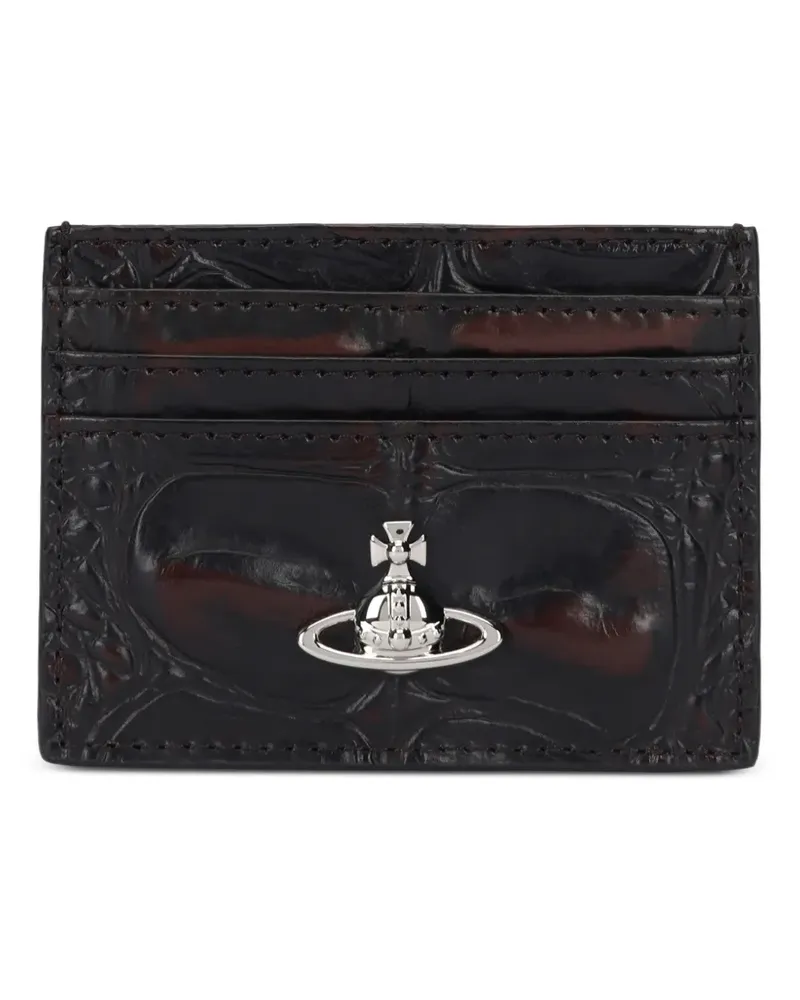 Vivienne Westwood embossed card holder - Braun Braun