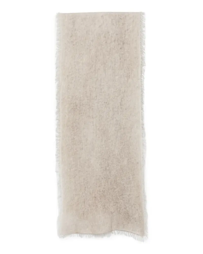Avant Toi Ausgefranster Kaschmirschal - Nude Nude