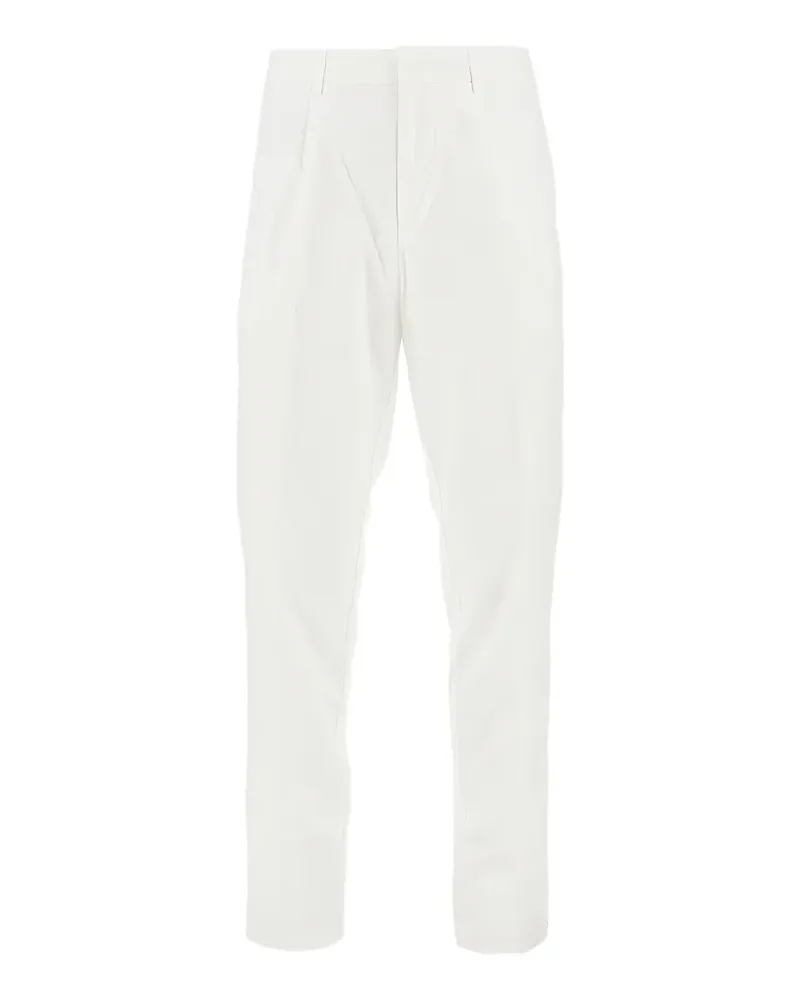 Emporio Armani pleated trousers - Weiß Weiß