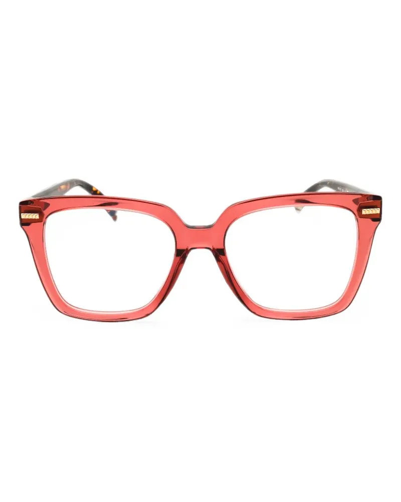 Missoni rectangle-frame glasses - Rot Rot