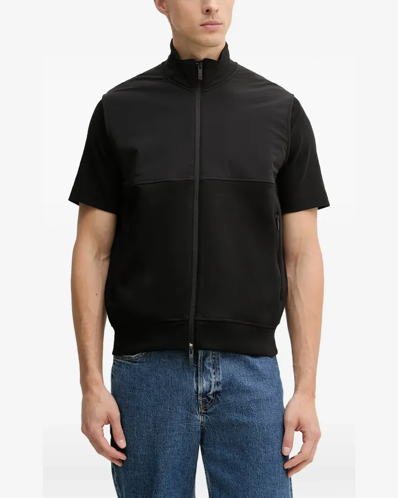 Armani Exchange Weste mit Reißverschluss - Schwarz Schwarz