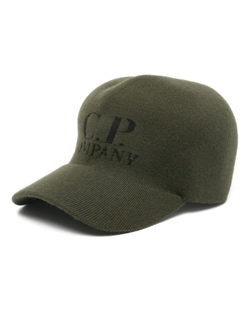 C.P. Company Baseballkappe mit Logo-Intarsie - Grün Grün