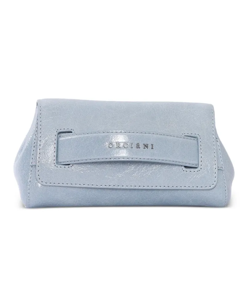 Orciani Blue Clutch - Blau Blau