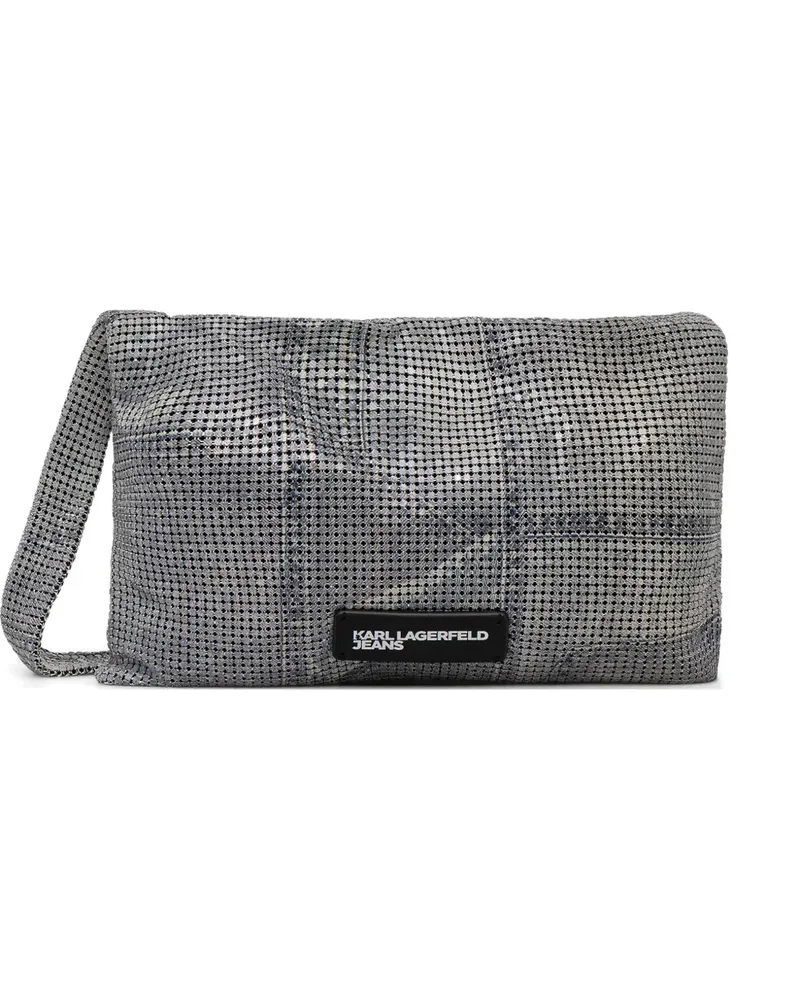 Karl Lagerfeld mesh tote bag - Silber Silber