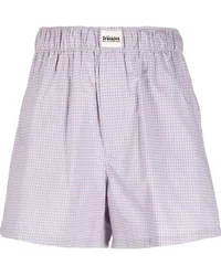 Natasha Zinko Shorts mit Vichy-Karo Blau