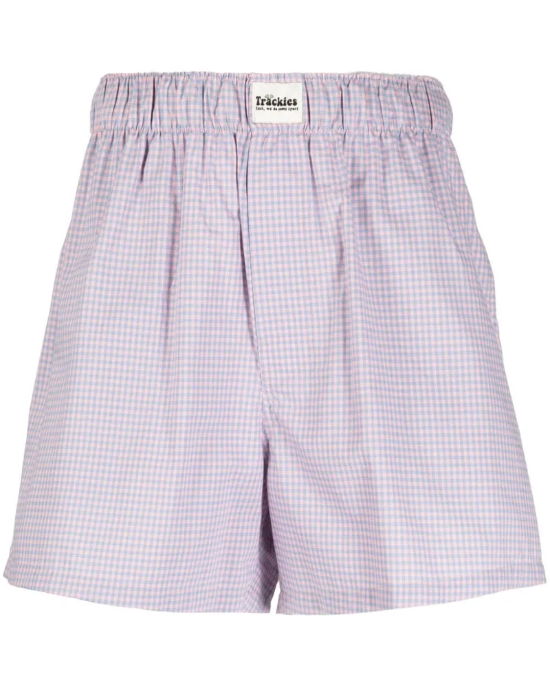 Natasha Zinko Shorts mit Vichy-Karo Blau