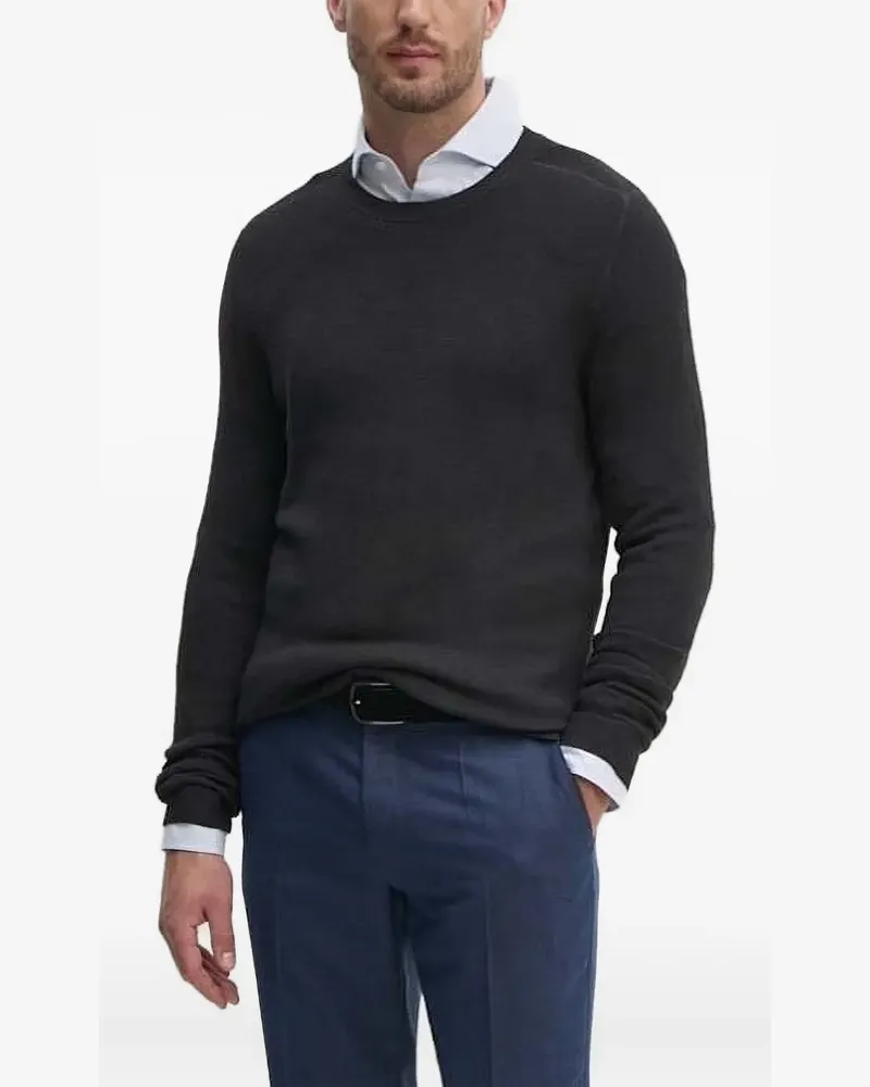 JOOP! Texturierter Strickpullover - Blau Blau