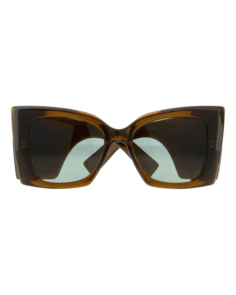 Saint Laurent Eckige SL M119 Sonnenbrille - Grün Grün