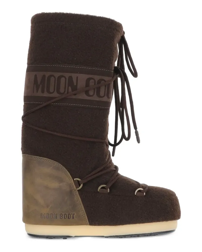 Moon Boot Icon Stiefel aus Nubukleder - Braun Braun