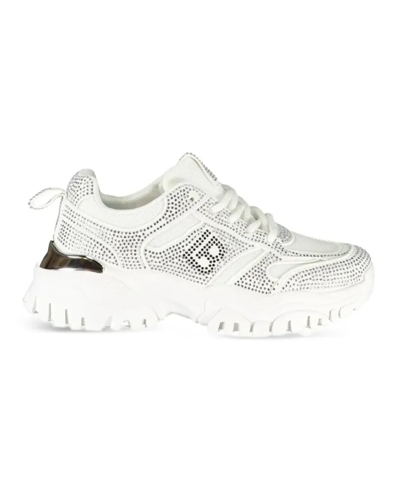 Laura Biagiotti Sneakers mit Strass - Weiß Weiß