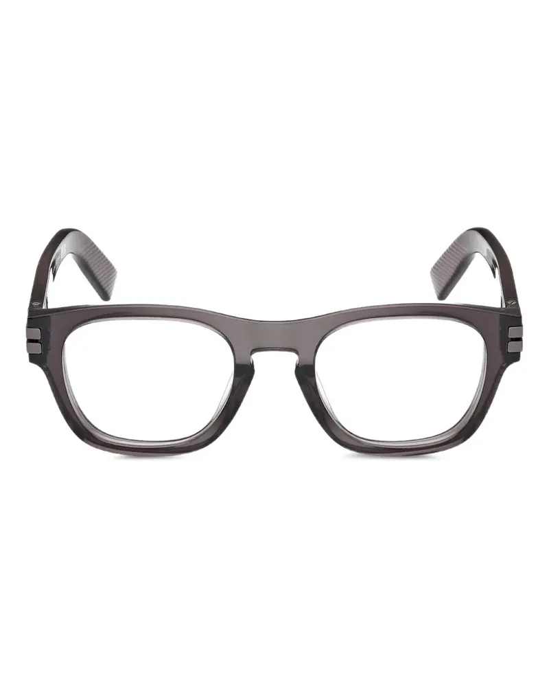 Ermenegildo Zegna geometric-frame glasses - Grau Grau