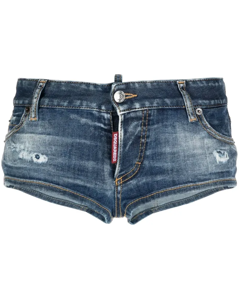 Dsquared2 Jeans-Shorts mit Logo-Patch - Blau Blau