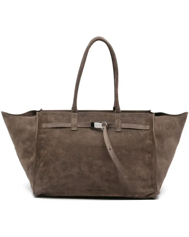 Benedetta Bruzziches Shopper aus Wildleder - Braun Braun