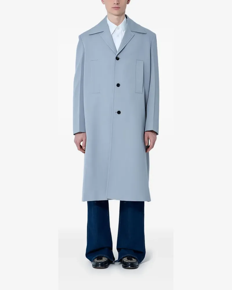 Gucci Wollmantel mit fallendem Revers - Grau Grau